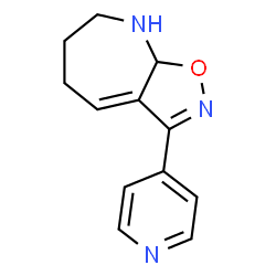 5H-Isoxazolo[5,4-b]azepine,6,7,8,8a-tetrahydro-3-(4-pyridinyl)-(9CI) Structure