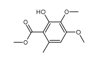 2-hydroxy-3,4-dimethoxy-6-methyl-benzoic acid methyl ester Structure