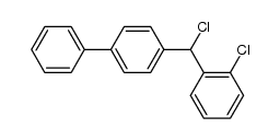 α-(biphenyl-4-yl)-2-chlorobenzyl chloride Structure