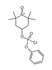 1-Oxyl-2,2,6,6-tetramethyl-4-piperidyl-phenyl-phosphoro-chloridat结构式