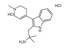 2-methyl-1-[3-(1-methyl-3,6-dihydro-2H-pyridin-4-yl)-1H-indol-2-yl]propan-2-amine,dihydrochloride Structure
