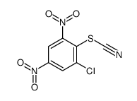 (2-chloro-4,6-dinitrophenyl) thiocyanate Structure