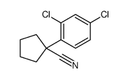 1-(2,4-dichlorophenyl)cyclopentane-1-carbonitrile Structure