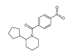 (2-cyclopentylpiperidin-1-yl)-(4-nitrophenyl)methanone结构式