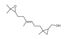{2-[(E)-6-(3,3-Dimethyl-oxiranyl)-4-methyl-hex-3-enyl]-2-methyl-cyclopropyl}-methanol Structure