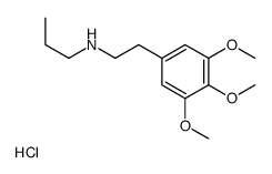 N-[2-(3,4,5-trimethoxyphenyl)ethyl]propan-1-amine,hydrochloride结构式