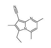 6-ethyl-2,4,7-trimethylpyrrolo[1,2-a]pyrimidine-8-carbonitrile Structure