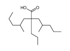 4-methyl-2-(2-methylpentyl)-2-propylheptanoic acid结构式