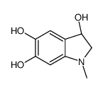 (3R)-1-methyl-2,3-dihydroindole-3,5,6-triol Structure