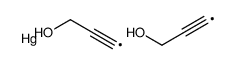 bis(3-hydroxyprop-1-ynyl)mercury Structure