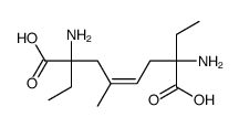 2,7-diamino-2,7-diethyl-4-methyloct-4-enedioic acid结构式