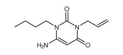 3-allyl-6-amino-1-butyl-1H-pyrimidine-2,4-dione结构式