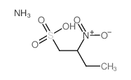 1-Butanesulfonic acid,2-nitro-, ammonium salt (1:1)结构式