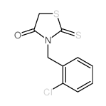 3-[(2-chlorophenyl)methyl]-2-sulfanylidene-thiazolidin-4-one结构式