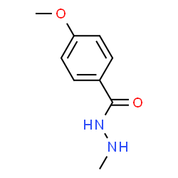 Benzoic acid, 4-methoxy-, 2-methylhydrazide (9CI) Structure