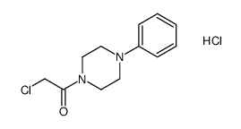 2-chloro-1-(4-phenylpiperazin-1-yl)ethanone hydrochloride结构式