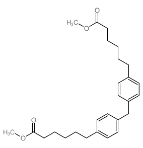Hexanoic acid, 6,6'-(methylenedi-p-phenylene)di-, dimethyl ester (6CI,8CI) Structure