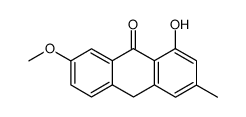 1-hydroxy-7-methoxy-3-methyl-anthrone Structure