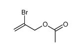 Acetic acid 2-bromo-2-propenyl ester structure