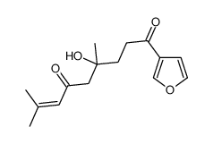 1-(furan-3-yl)-4-hydroxy-4,8-dimethylnon-7-ene-1,6-dione结构式