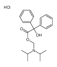 [di(propan-2-yl)amino]methyl 2-hydroxy-2,2-diphenylacetate,hydrochloride Structure