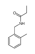 PROPANAMIDE, N-[(2-METHYLPHENYL)METHYL]- Structure