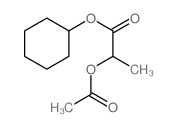 Propanoic acid,2-(acetyloxy)-, cyclohexyl ester结构式