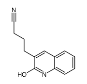 4-(2-oxo-1H-quinolin-3-yl)butanenitrile结构式