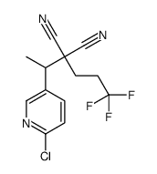 2-[1-(6-chloropyridin-3-yl)ethyl]-2-(3,3,3-trifluoropropyl)propanedinitrile Structure