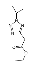 ethyl 2-(2-tert-butyltetrazol-5-yl)acetate结构式