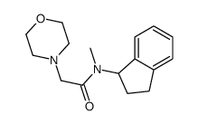 N-(Indan-1-yl)-N-methyl-2-morpholinoacetamide结构式