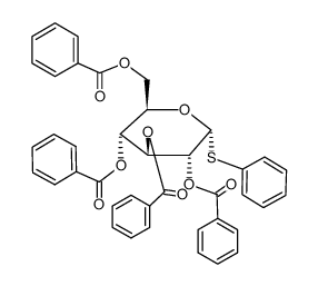 .alpha.-D-Glucopyranoside, phenyl 1-thio-, tetrabenzoate Structure