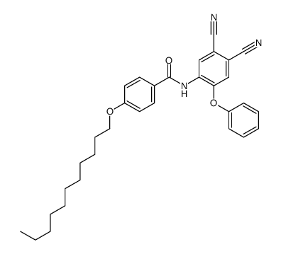 N-(4,5-dicyano-2-phenoxyphenyl)-4-undecoxybenzamide Structure