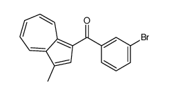 (3-bromophenyl)-(3-methylazulen-1-yl)methanone结构式