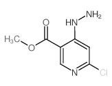 6-氯-4-肼基烟酸甲酯结构式