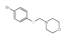 4-[(4-bromophenyl)sulfanylmethyl]morpholine结构式