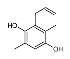 2,5-dimethyl-3-prop-2-enylbenzene-1,4-diol结构式
