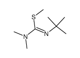 methyl N'-tert-butyl-N,N-dimethylcarbamimidothioate结构式