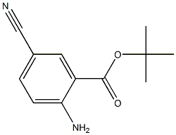 tert-butyl 2-aMino-5-cyanobenzoate结构式