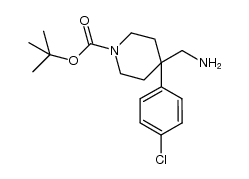 1-Boc-4-(4-chlorophenyl)4-piperidinemethanamine Structure