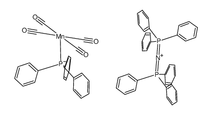 [bis(triphenylphospine)nitrogen(1+)][Mn(CO)4(PPh3)] Structure