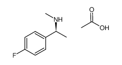 (S)-1-(4-fluorophenyl)-N-methylethan-1-amine acetate结构式