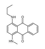 1-(methylamino)-4-(propylamino)anthracene-9,10-dione Structure