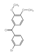 3-BROMO-3',4'-DIMETHOXYBENZOPHENONE结构式