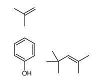 2-methylprop-1-ene,phenol,2,4,4-trimethylpent-2-ene Structure