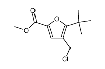 methyl 4-chloromethyl-5-tert-butylfuran-2-carboxylate结构式