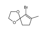 9-bromo-8-methyl-1,4-dioxaspiro[4.4]non-8-ene Structure