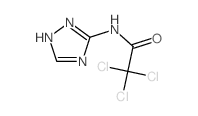 2,2,2-trichloro-N-(2H-1,2,4-triazol-3-yl)acetamide结构式