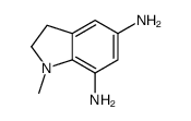 1H-Indole-5,7-diamine,2,3-dihydro-1-methyl-(9CI) structure