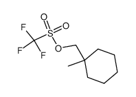 trifluoromethanesulfonic acid 1-methyl-cyclohexylmethyl ester结构式